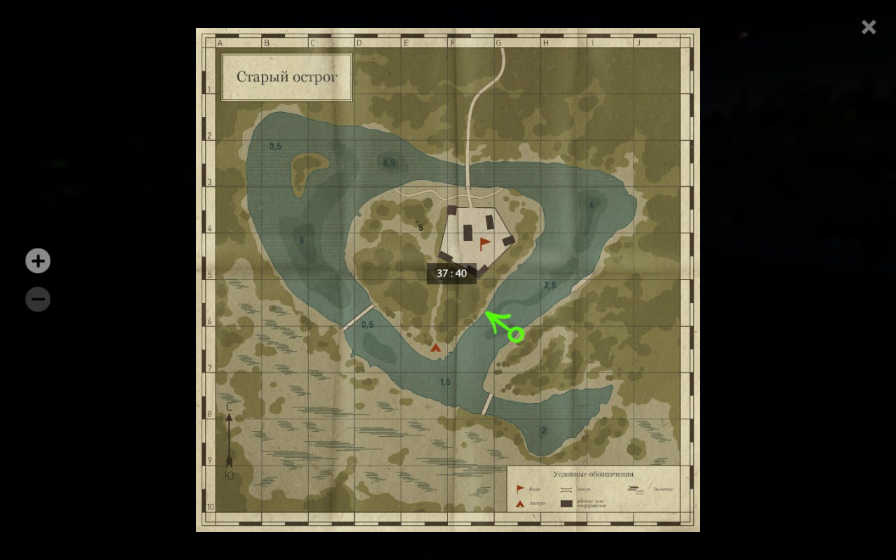 Old Burg Lake — Map