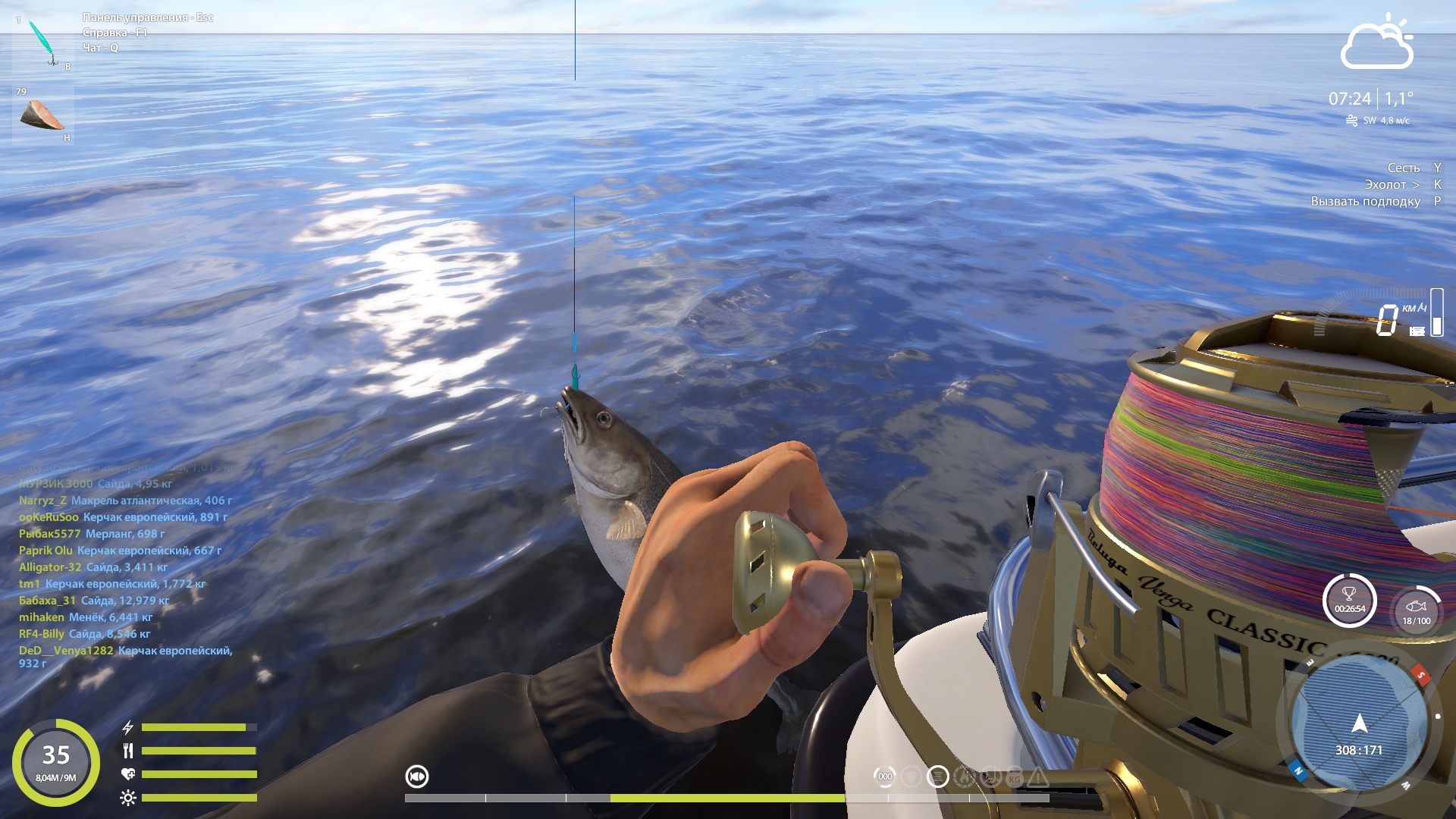Норвежское море — Точка