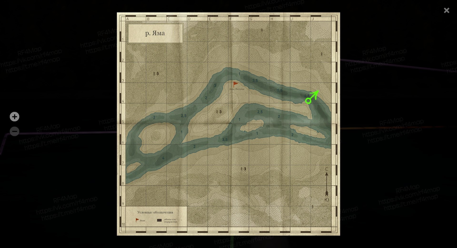 Yama River — Map