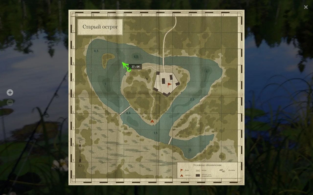 Озеро Старый Острог — Карта