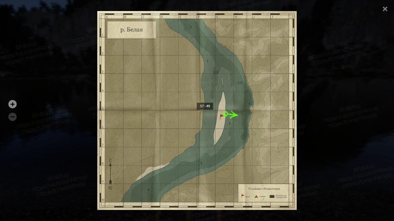 Belaya River — Map