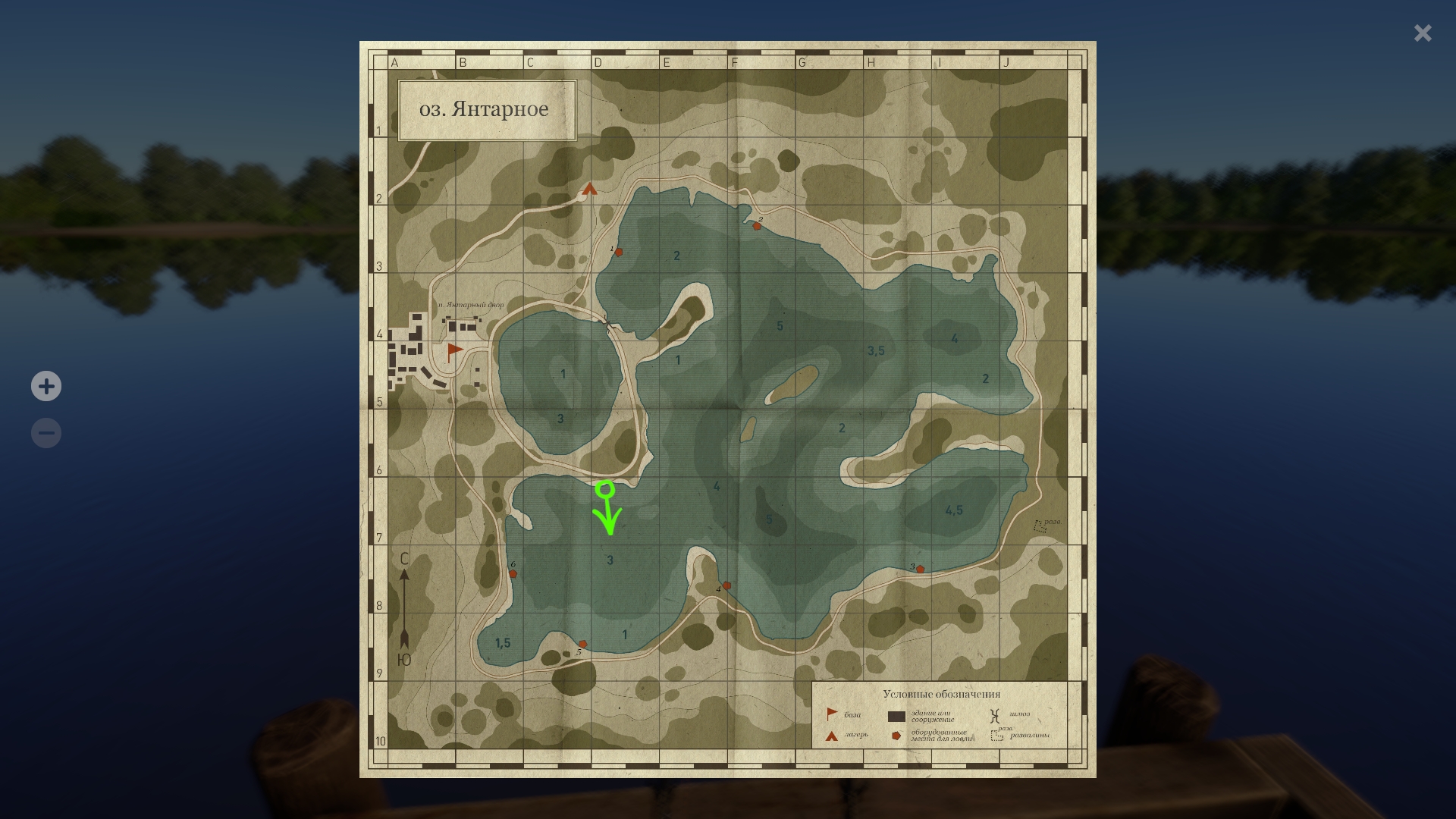 Map — The Amber Lake