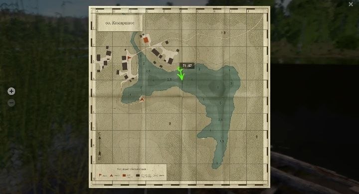 Карта — Озеро Комариное