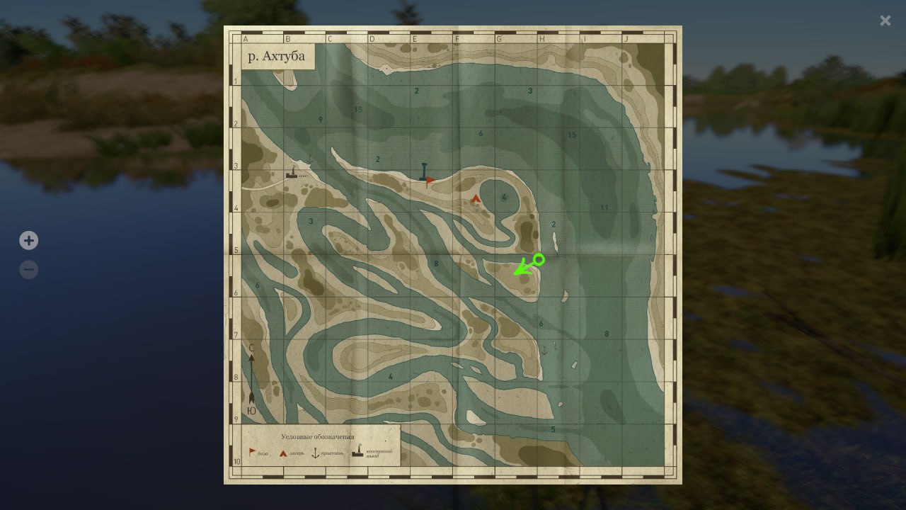 Река Ахтуба — Карта