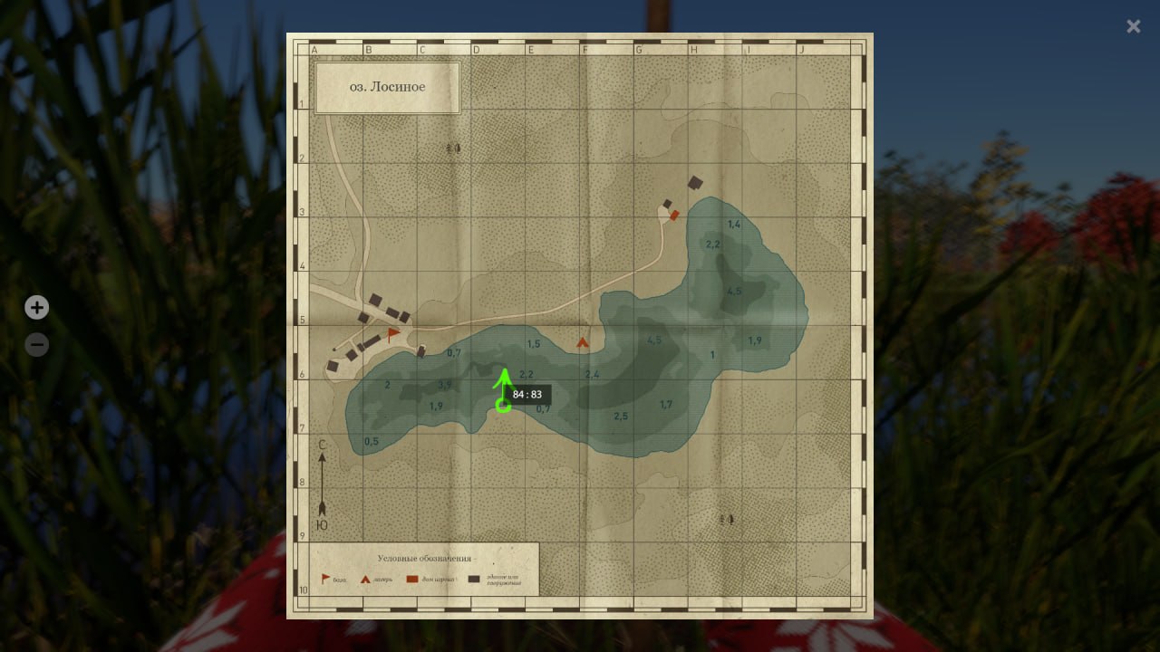 Карта — Озеро Лосиное