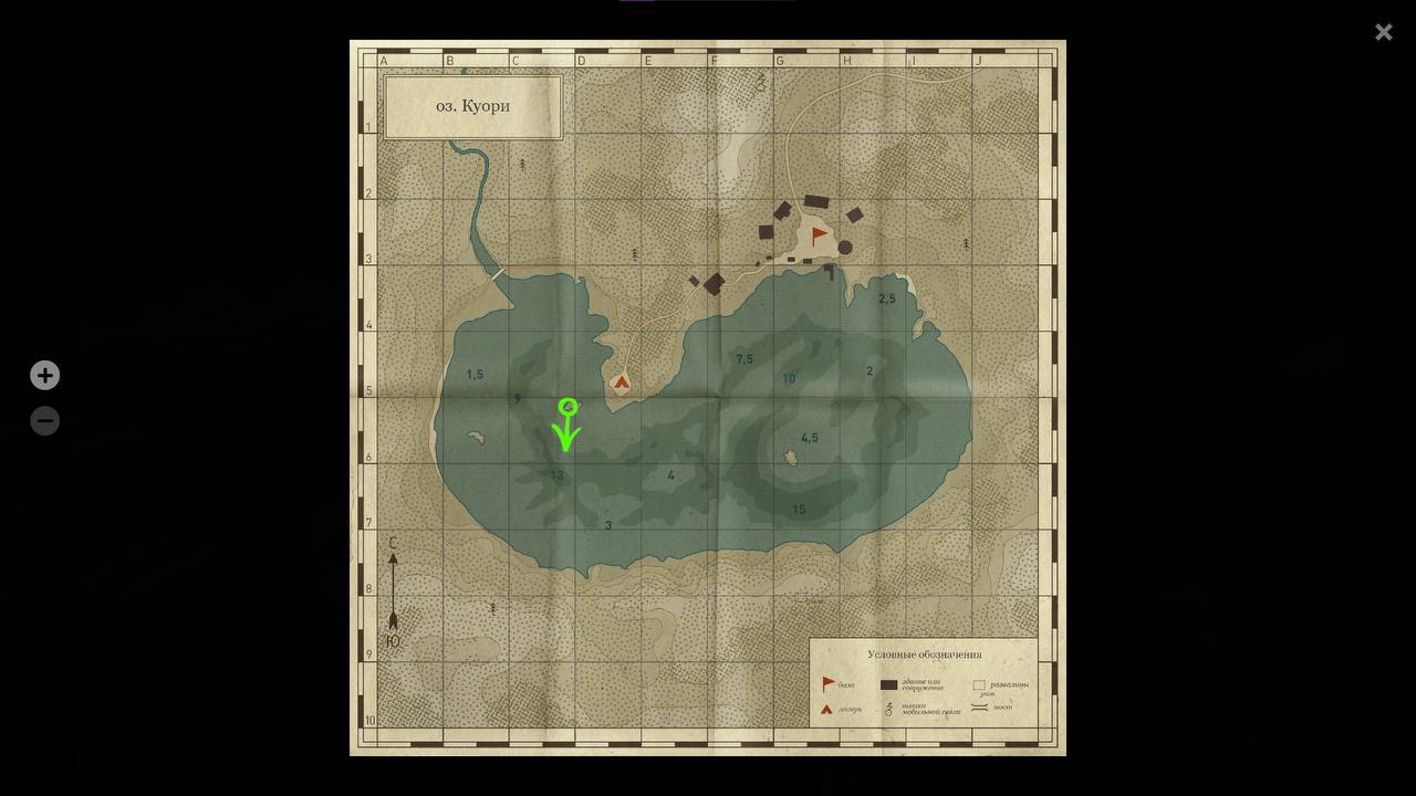 Kuori Lake — Map