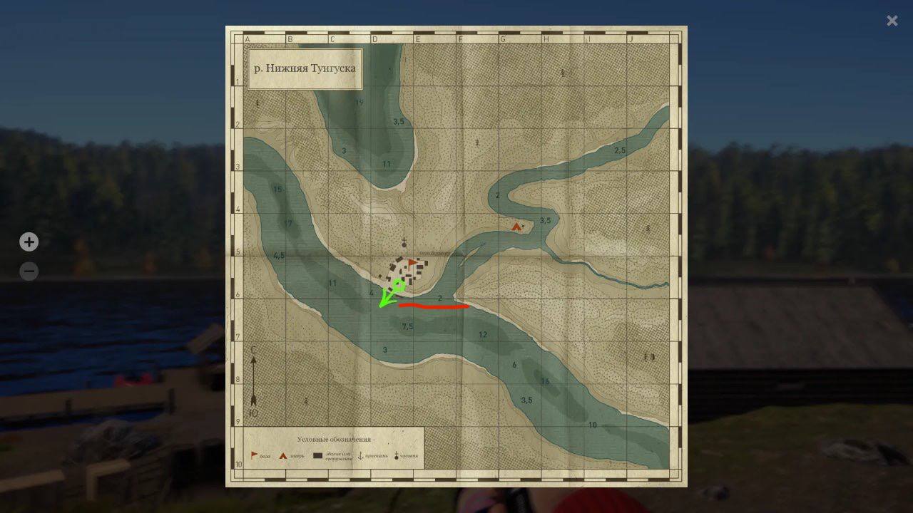 Map — Lower Tunguska River