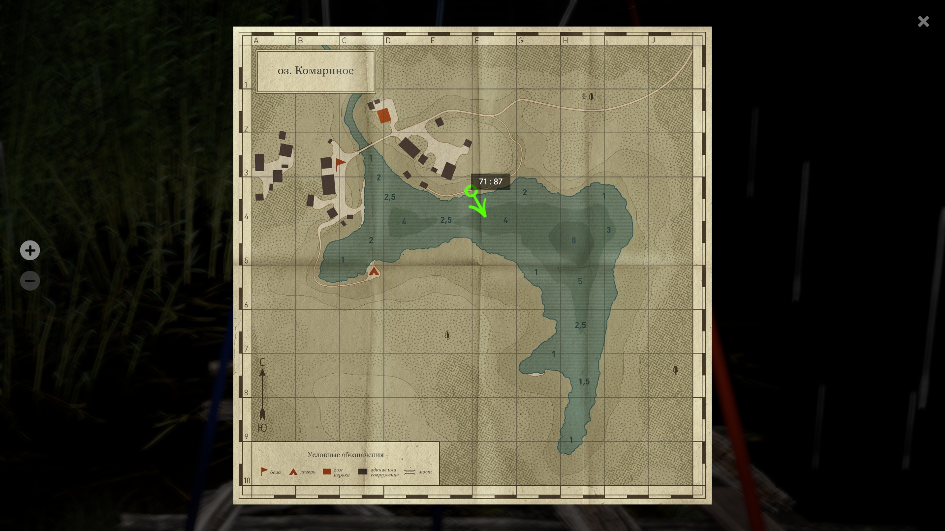 Mosquito Lake — Map