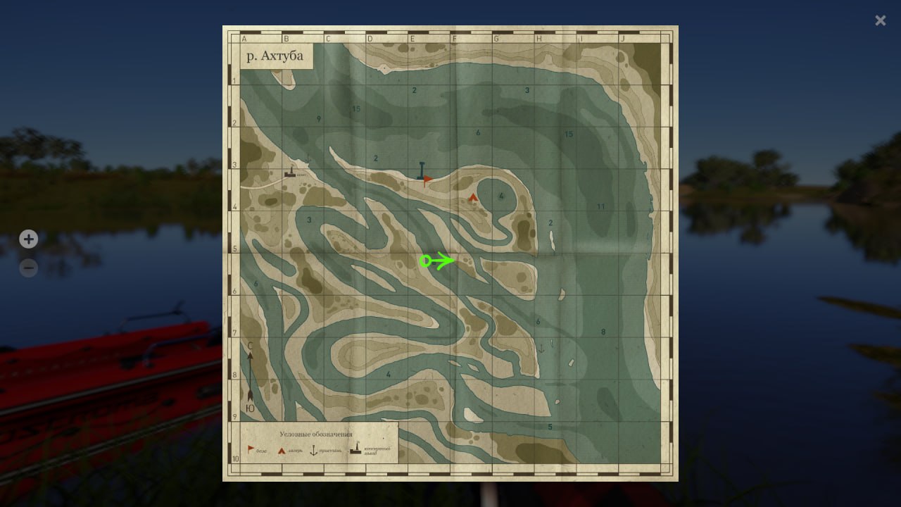 Река Ахтуба — Карта