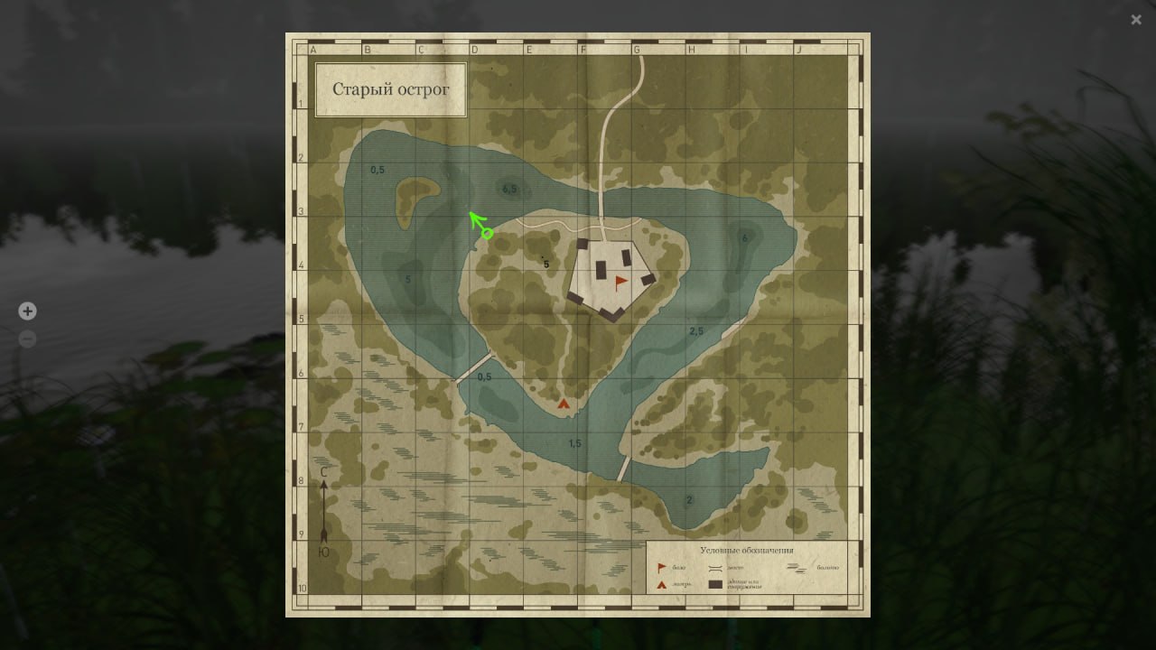 Озеро Старый Острог — Карта