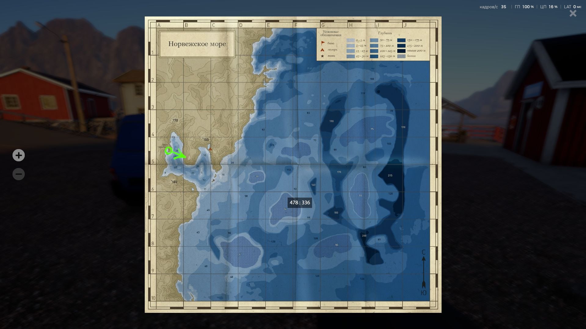 Норвежское море — Карта