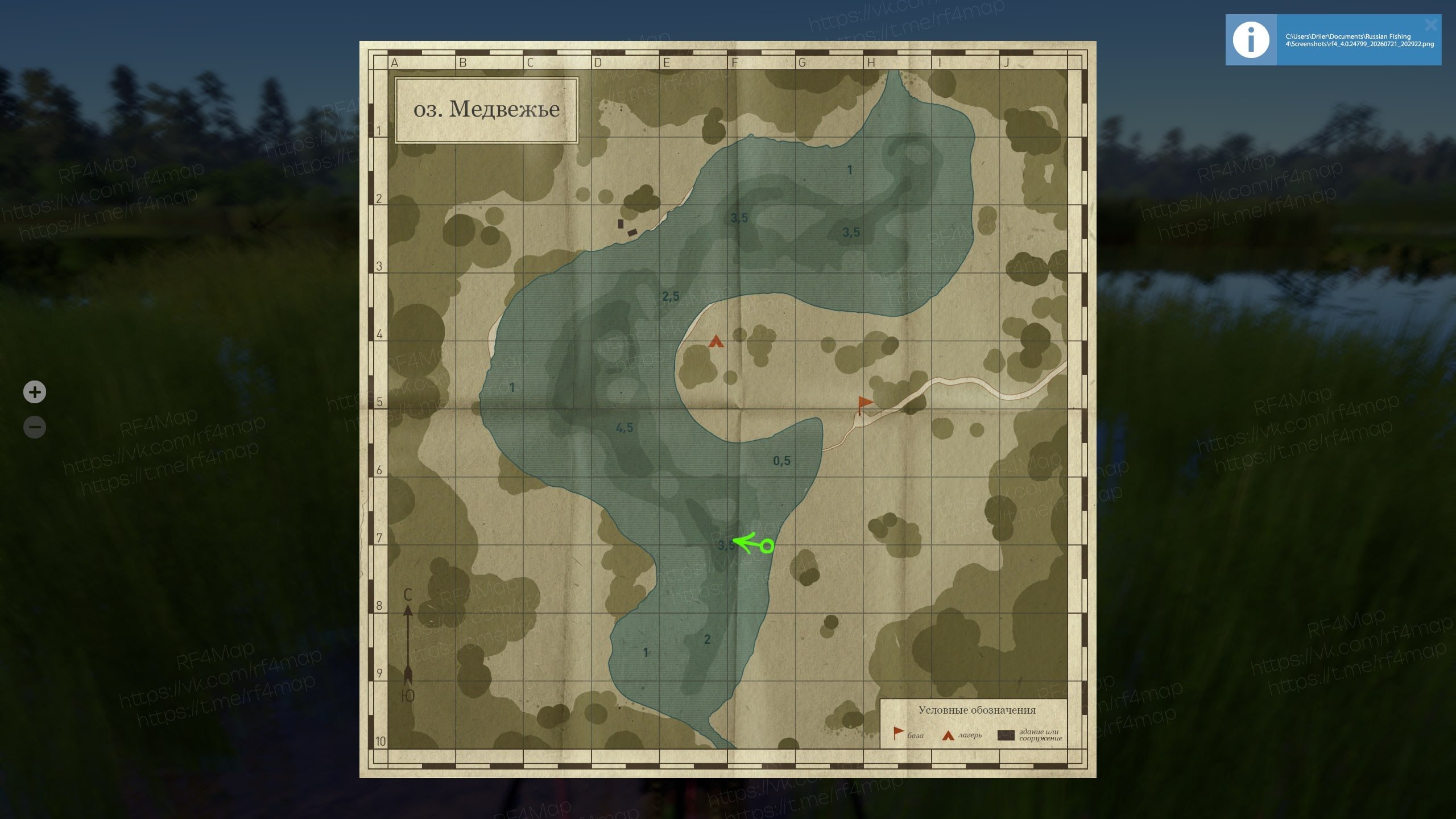 Bear Lake — Map