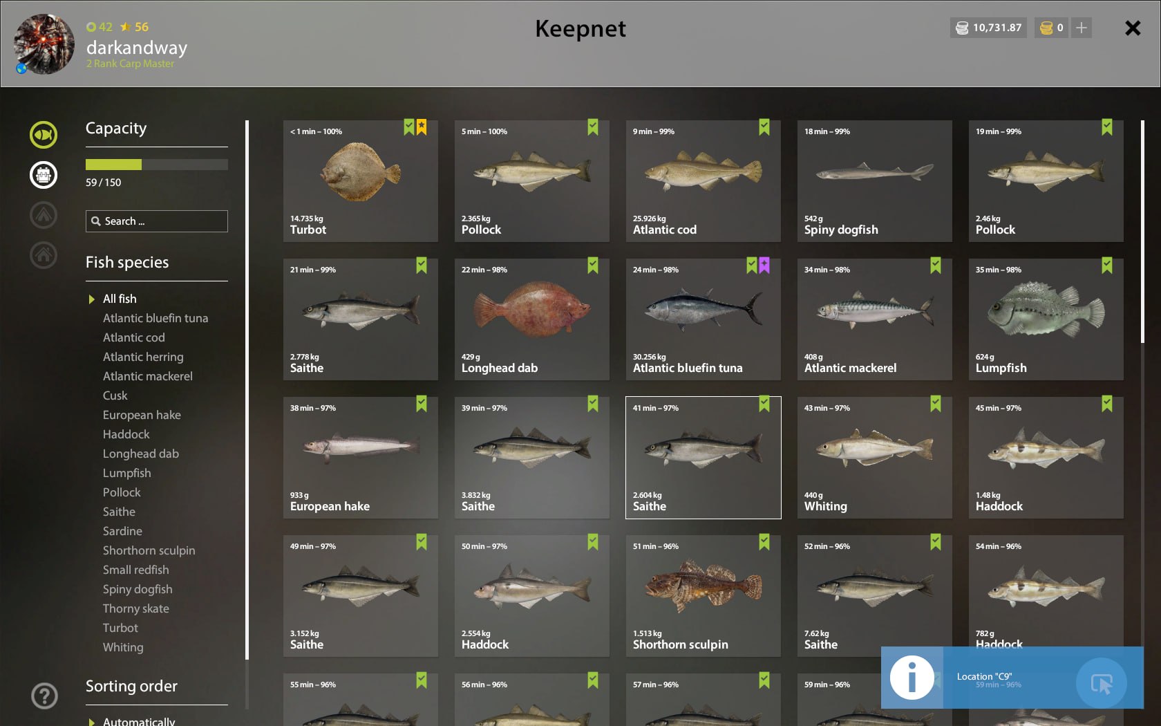 Норвежское море — Садок