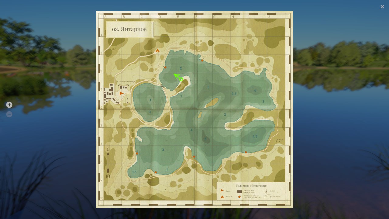 Озеро Янтарное — Садок