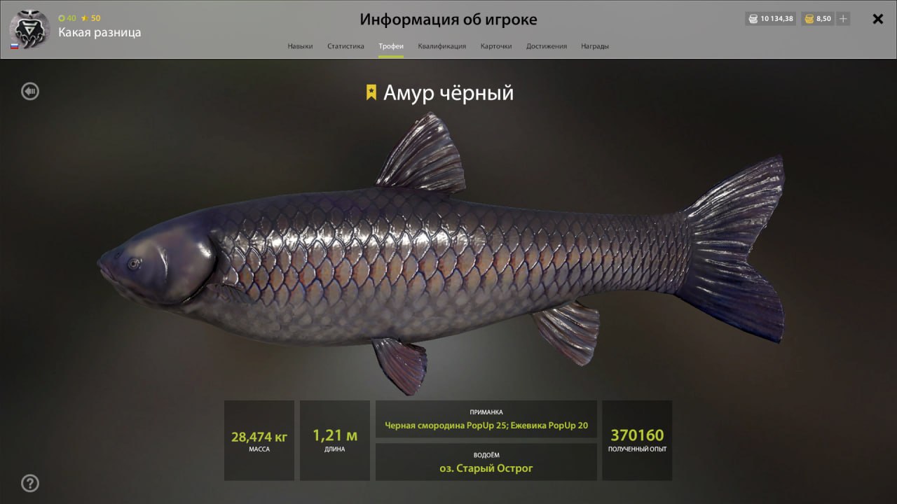 Trophy — Old Burg Lake