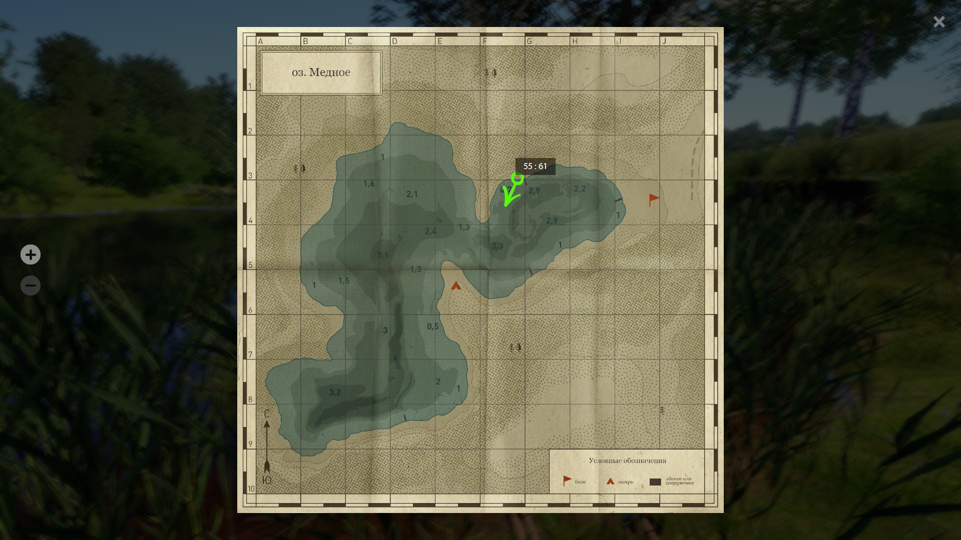 Copper Lake — Map