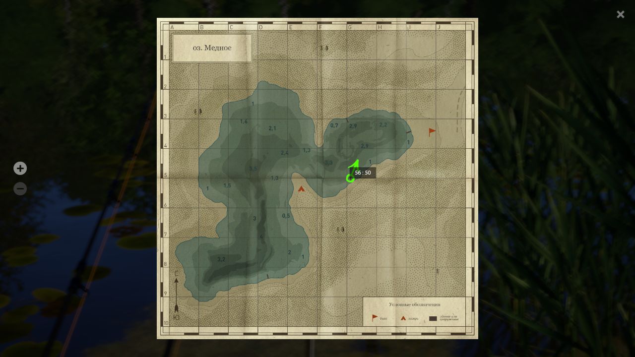 Озеро Медное — Карта