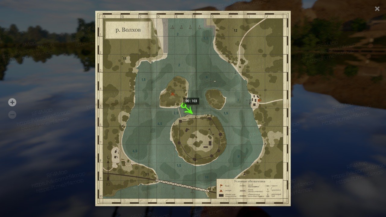 Volkhov River — Map