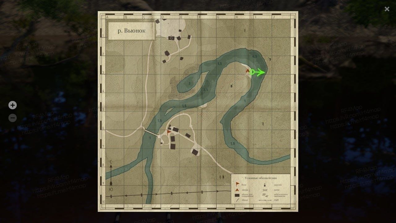 Winding Rivulet — Map