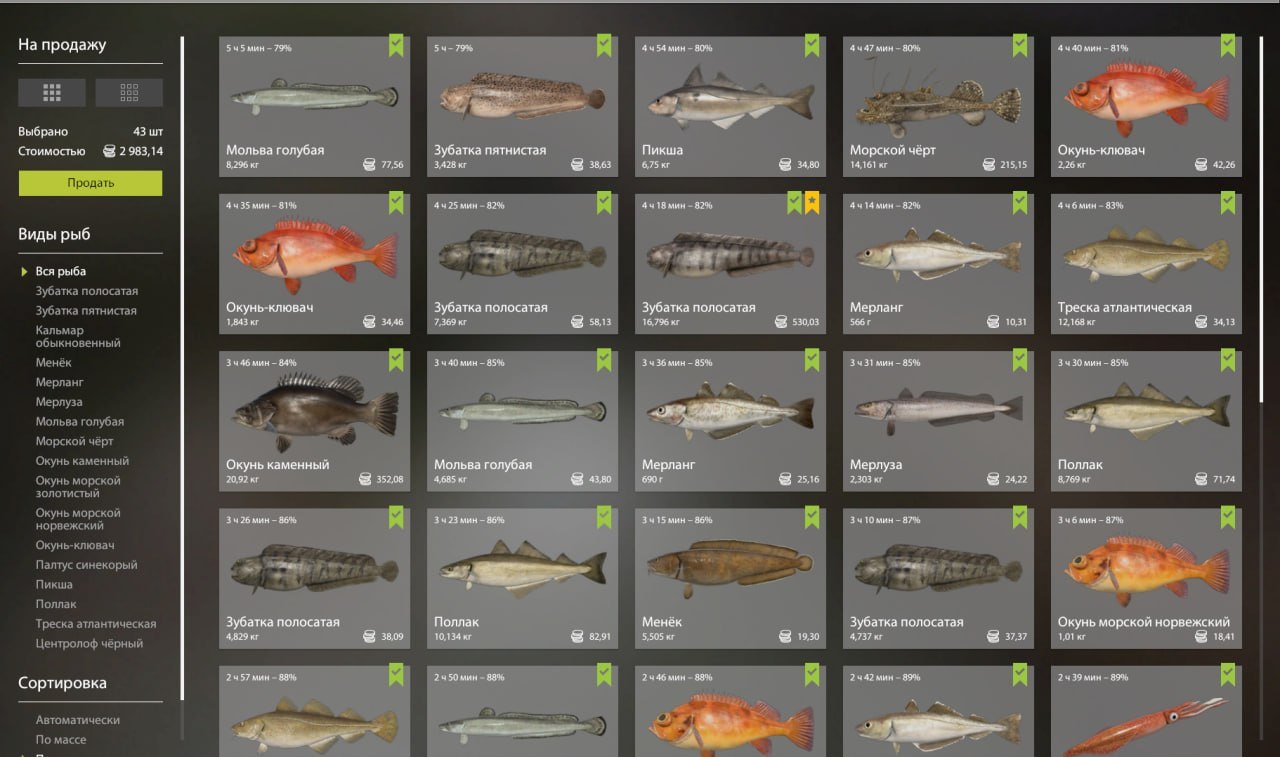 Норвежское море — Садок