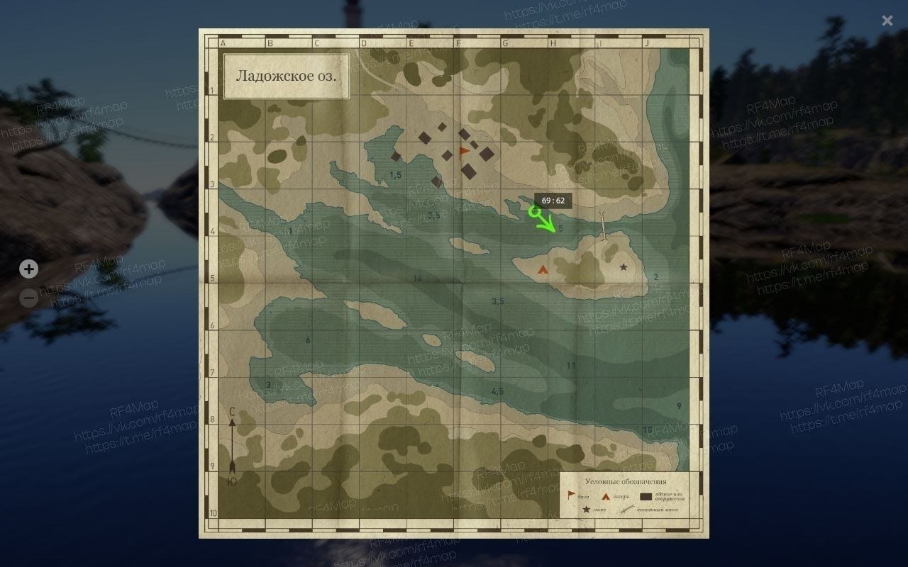 Ladoga Lake — Map