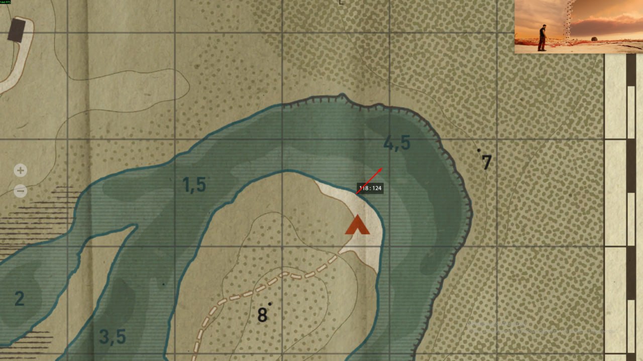 Winding Rivulet — Map