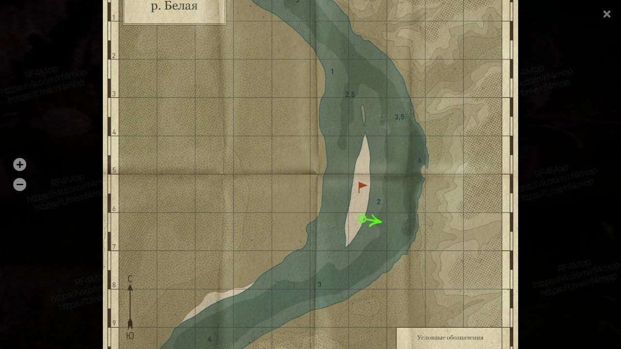 Belaya River — Map