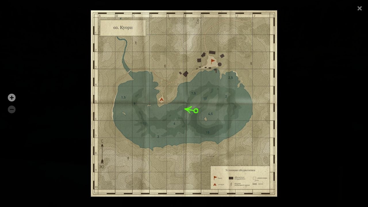 Карта — Озеро Куори