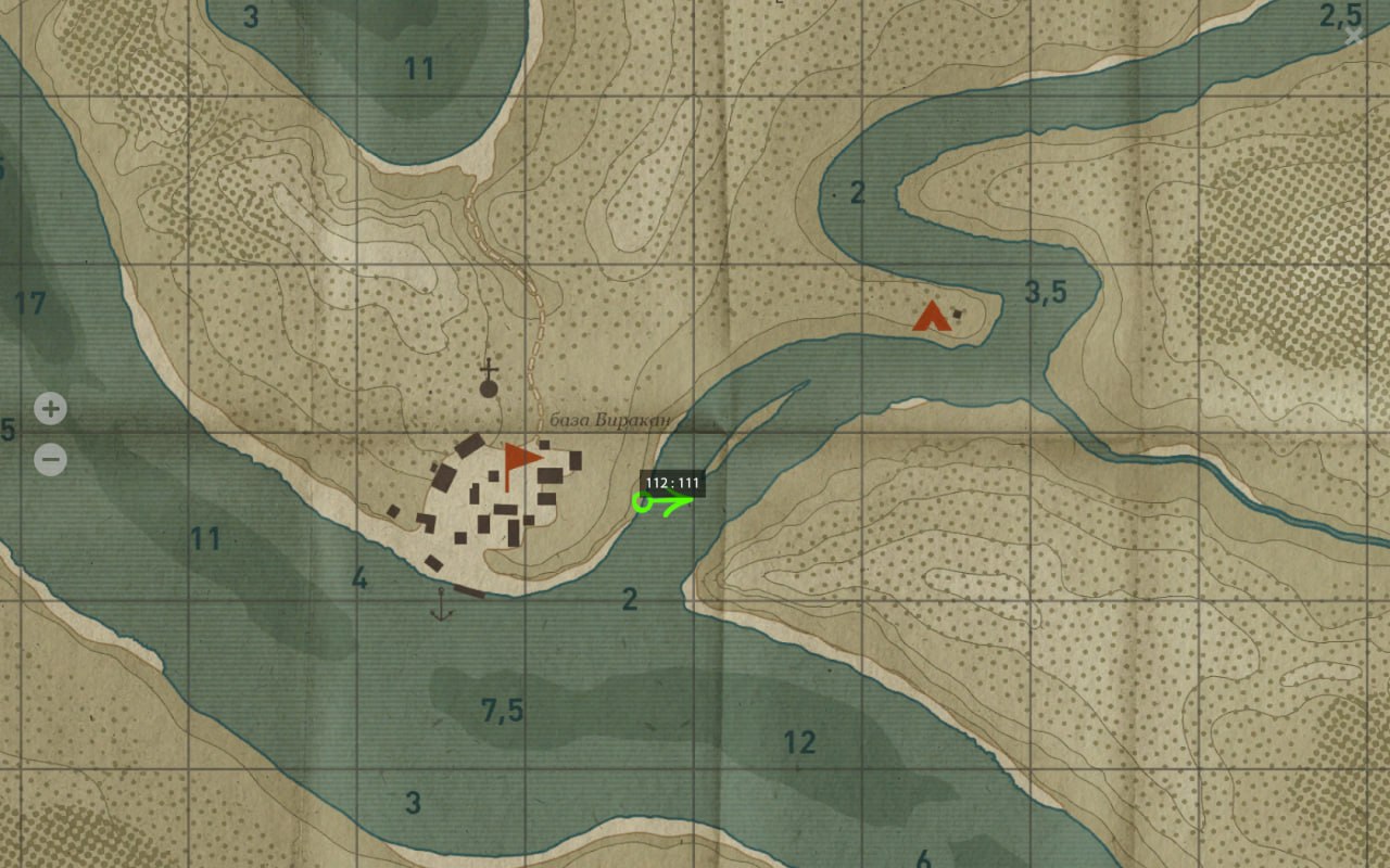 Река Нижняя Тунгуска — Карта