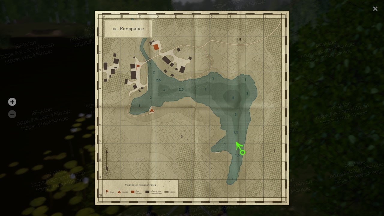 Mosquito Lake — Map