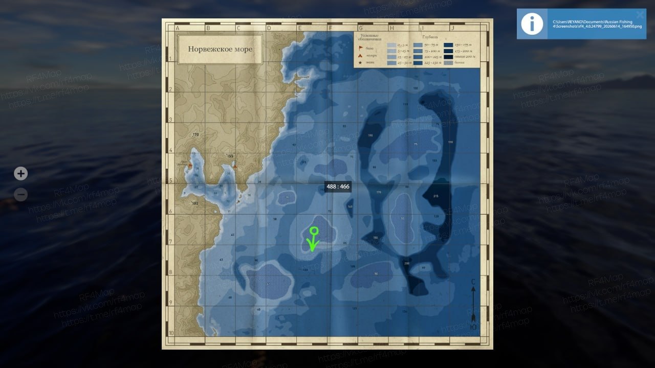 Норвежское море — Карта
