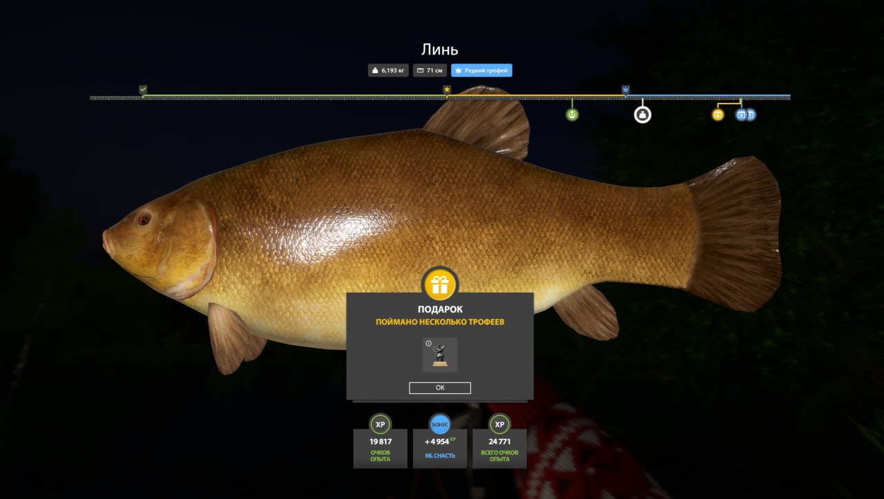 Трофей — Озеро Медное