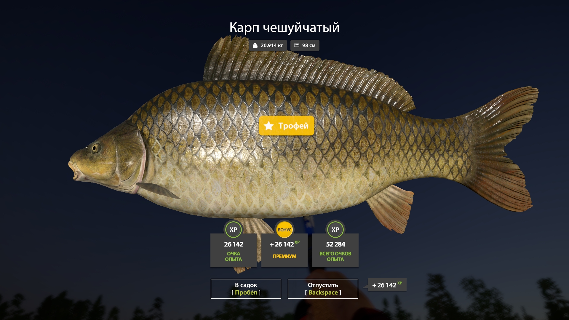 Озеро Медвежье — Трофей