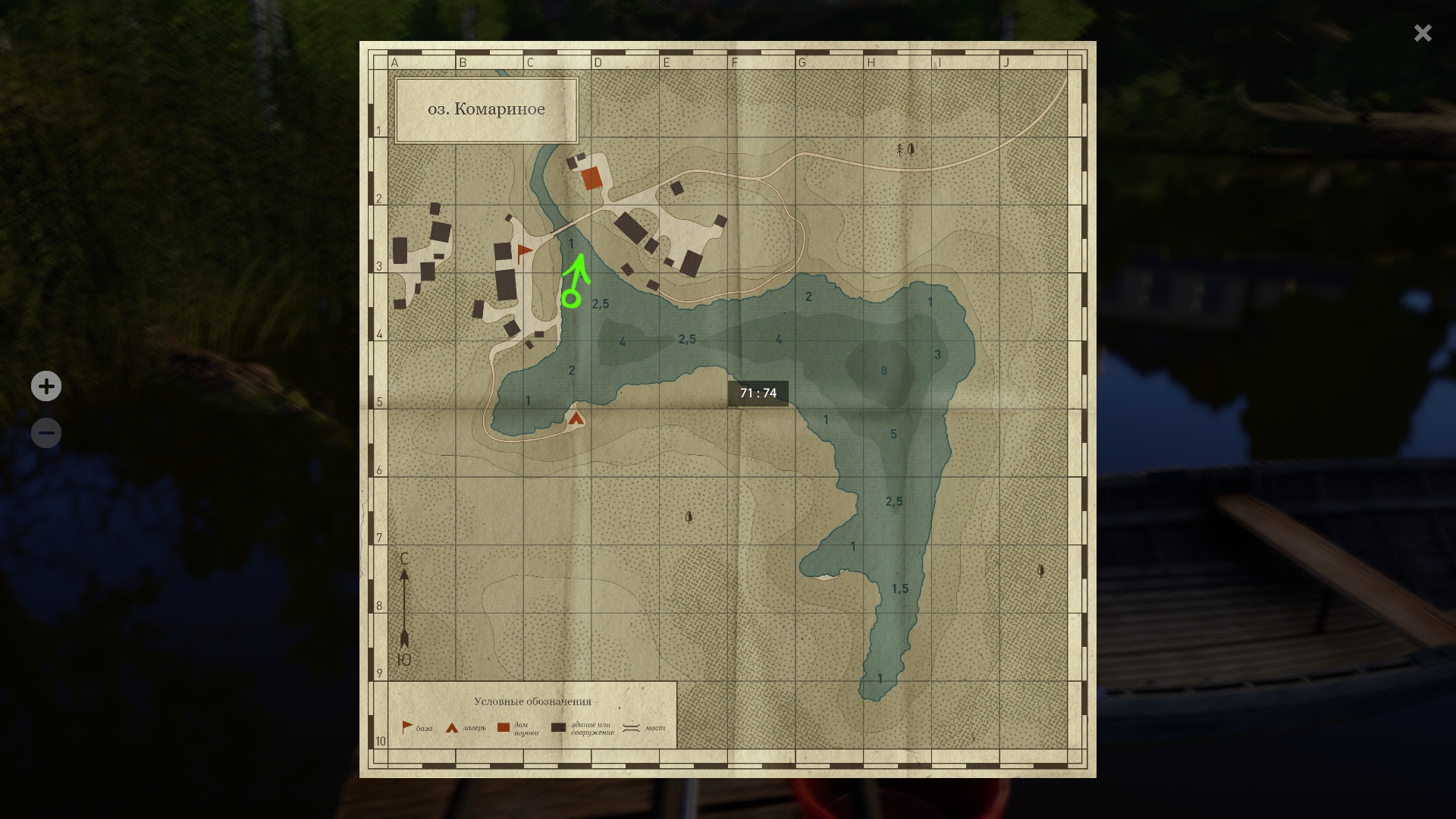 Mosquito Lake — Map