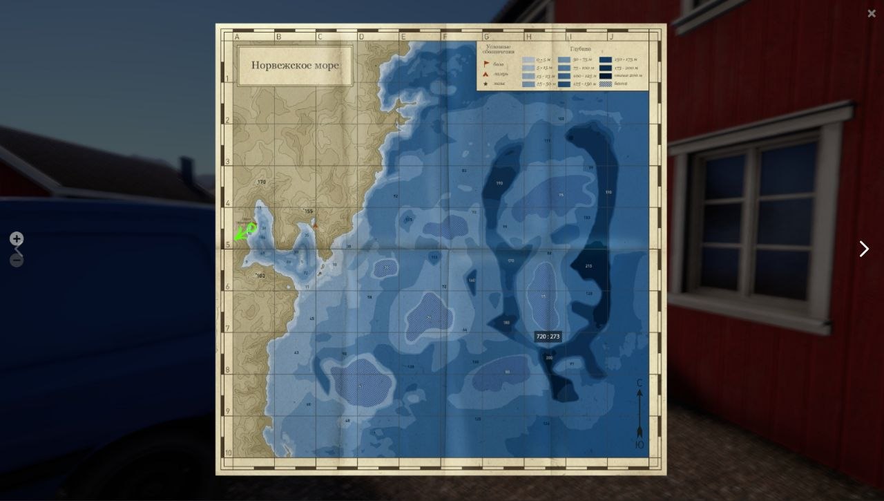 Карта — Норвежское море