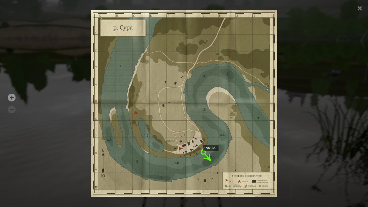 Река Сура — Карта