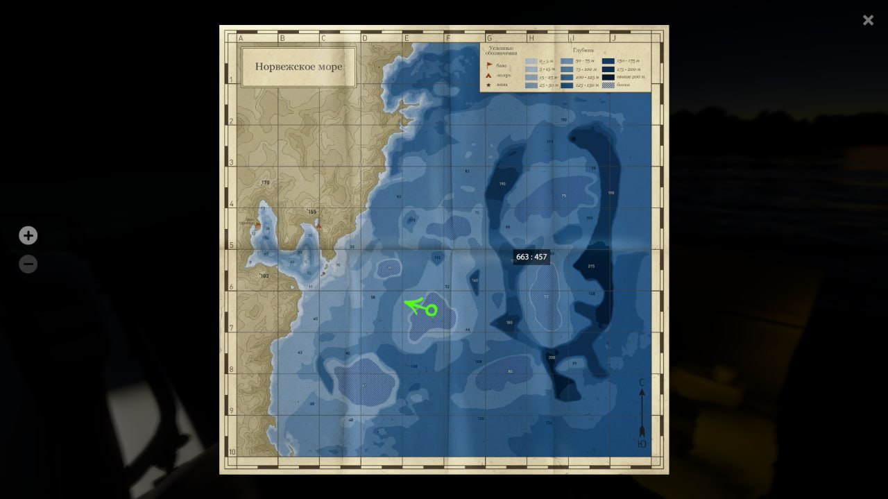 Норвежское море — Карта