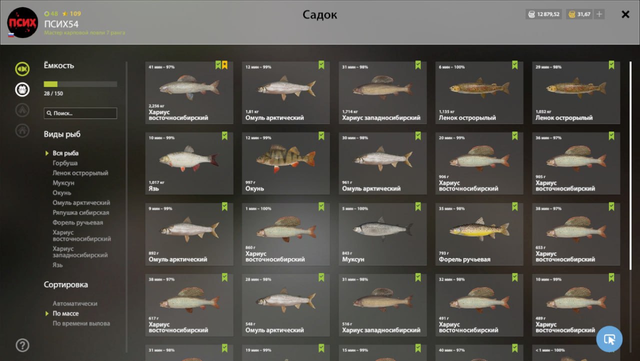 Река Нижняя Тунгуска — Садок