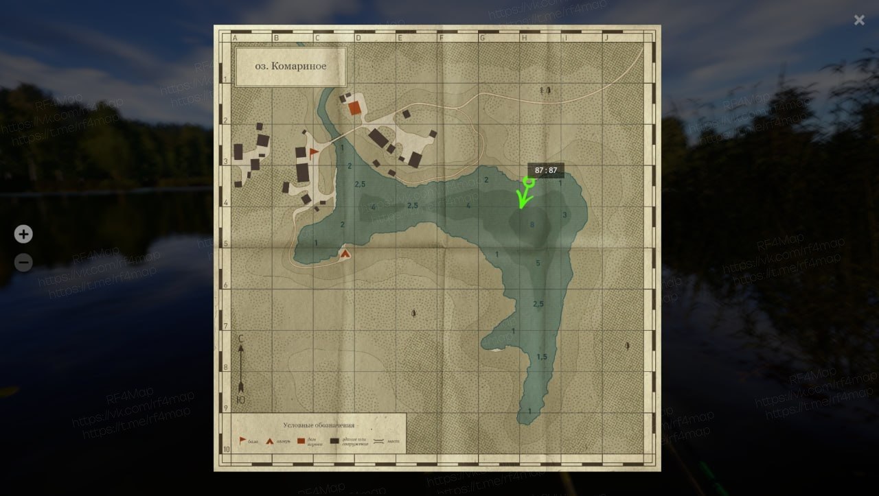 Mosquito Lake — Map