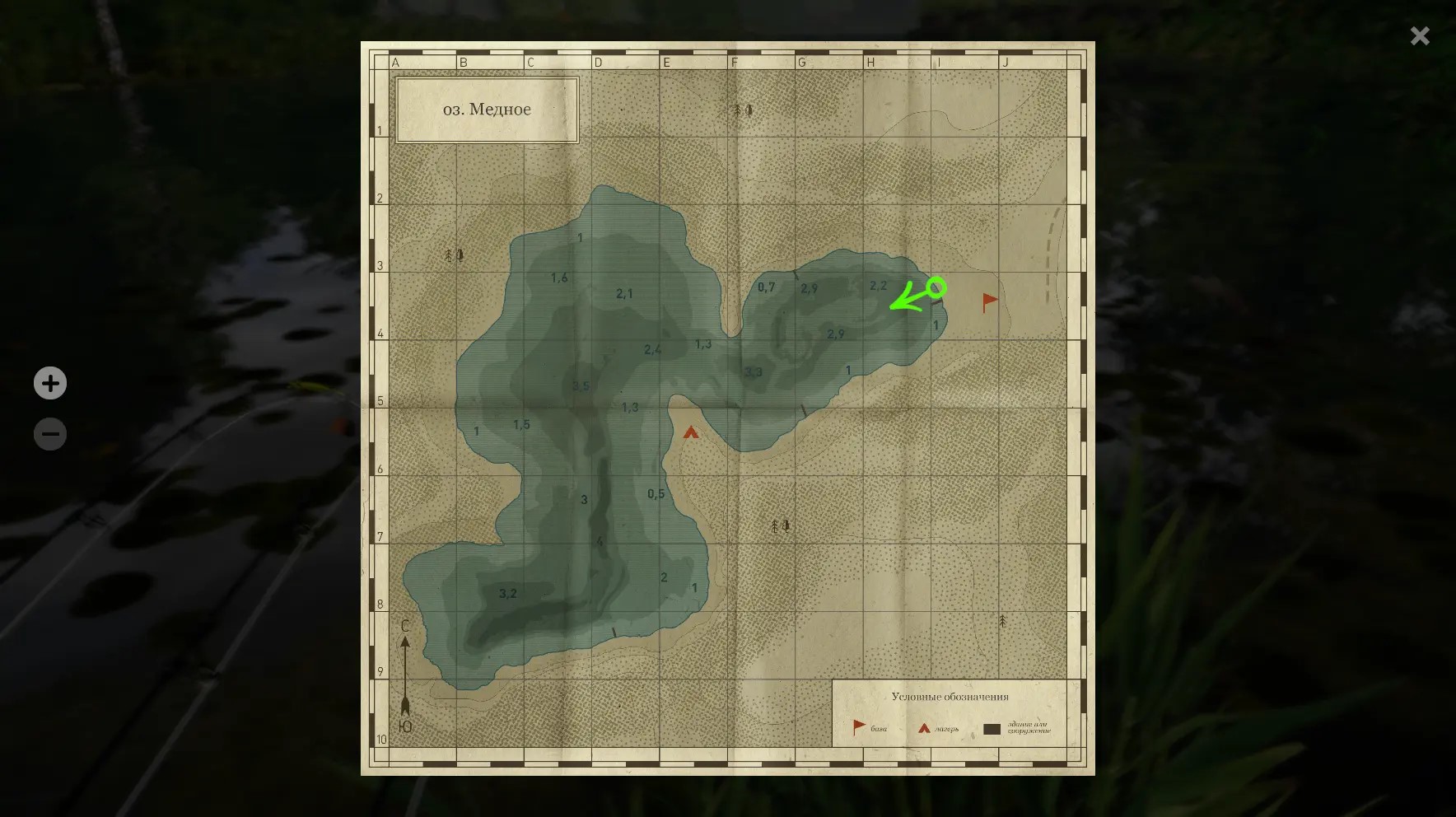 Copper Lake — Map