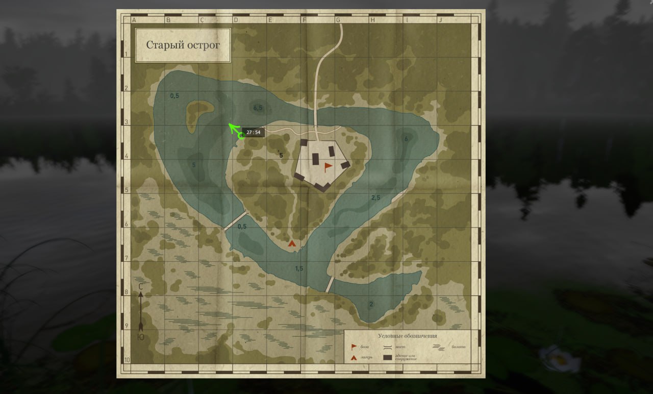 Озеро Старый Острог — Карта