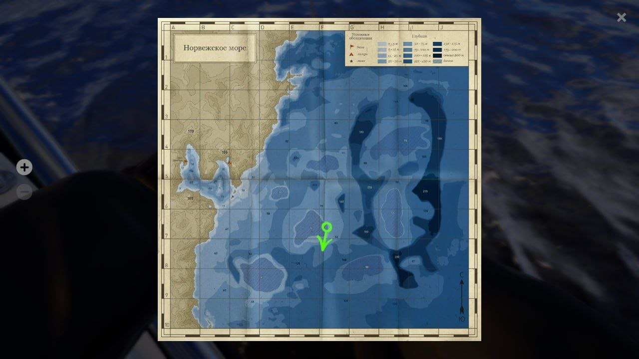 Карта — Норвежское море