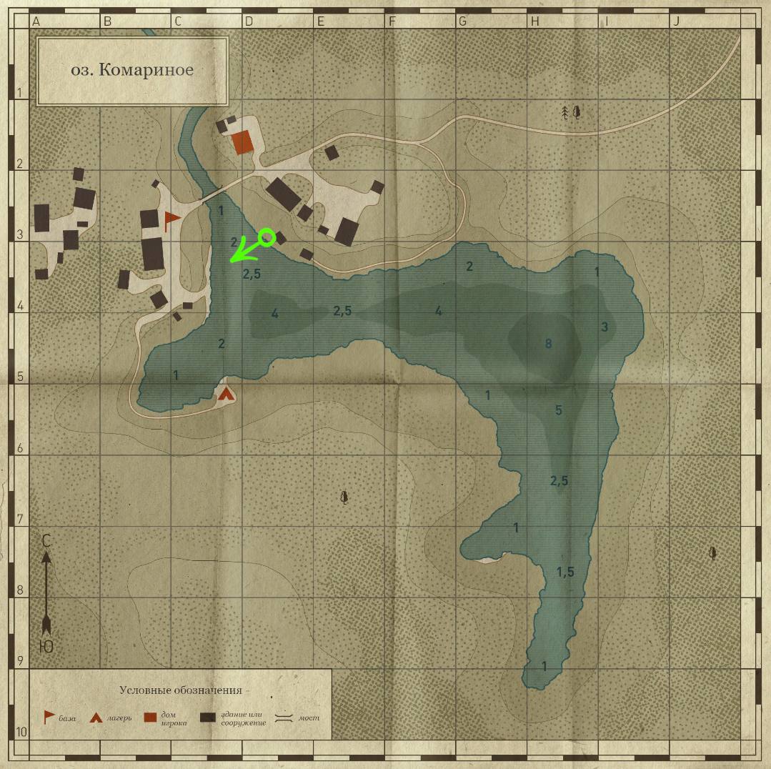Mosquito Lake — Map