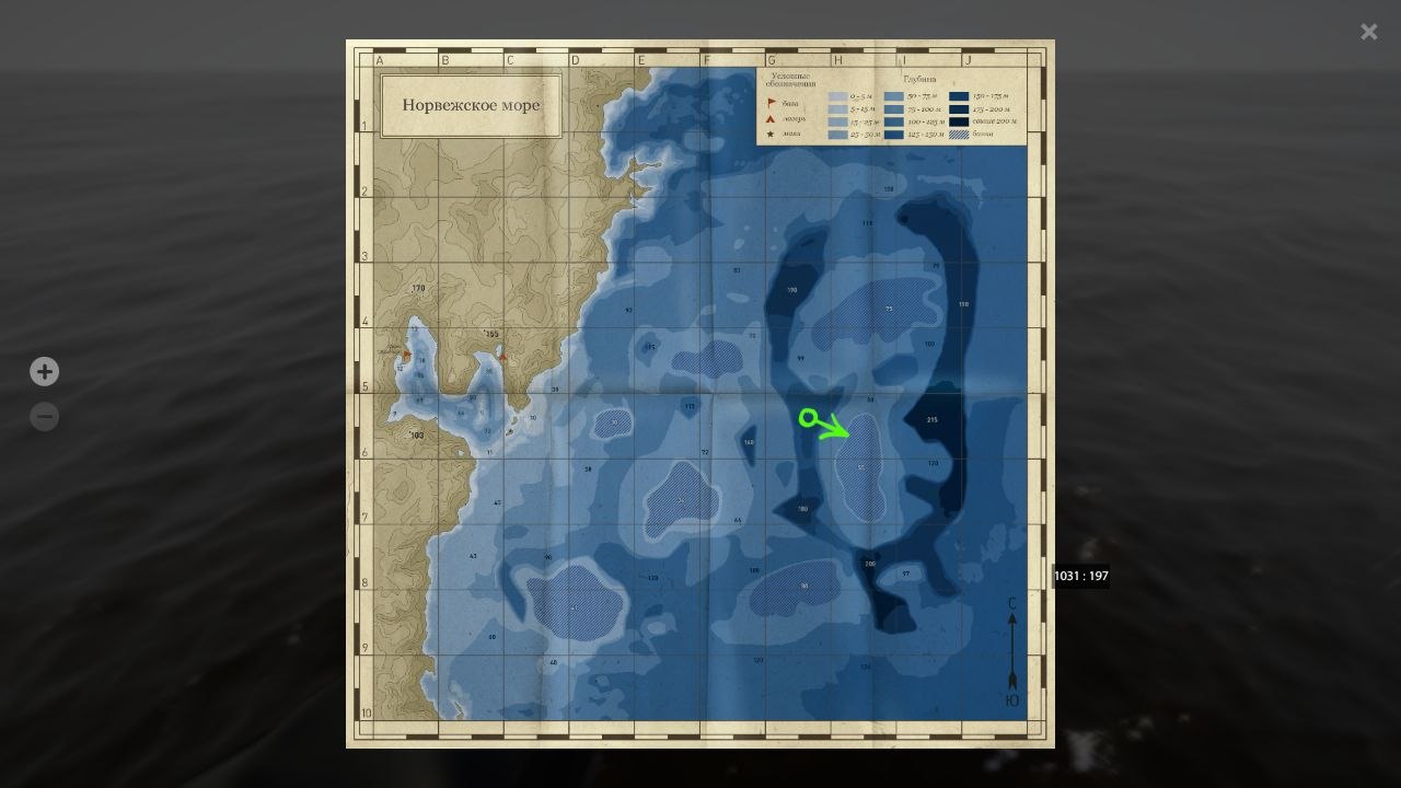 Норвежское море — Карта