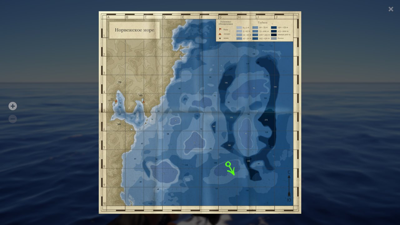 Норвежское море — Карта