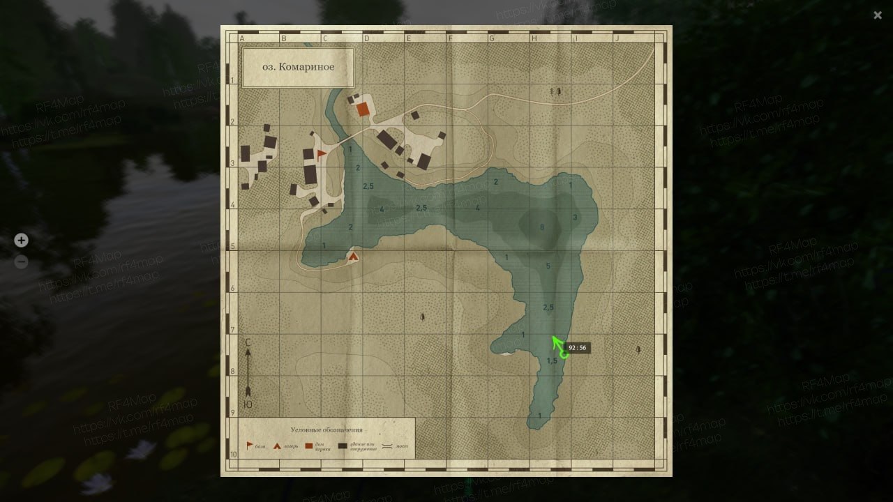 Mosquito Lake — Map