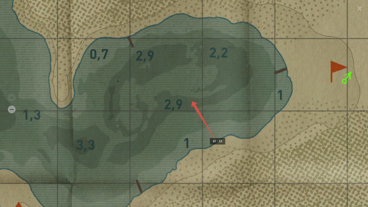 Карта — Озеро Медное