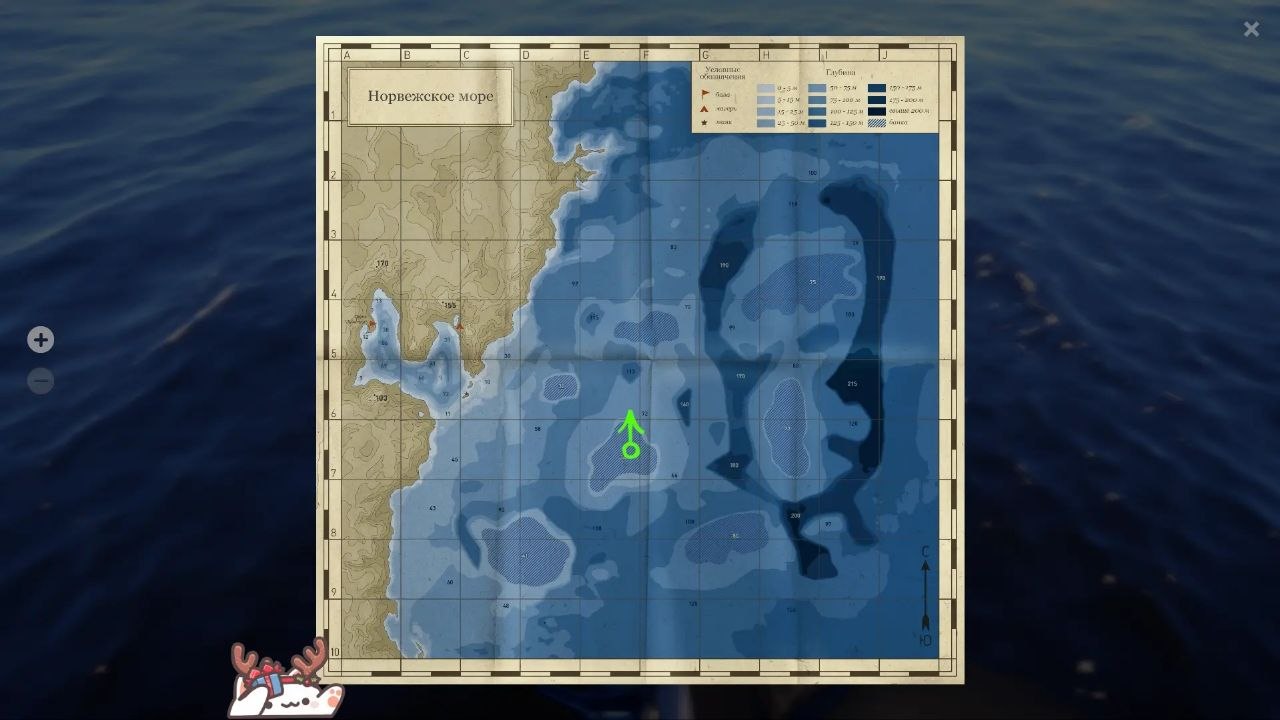 Норвежское море — Карта