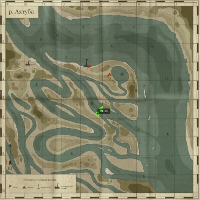 Карта — Река Ахтуба