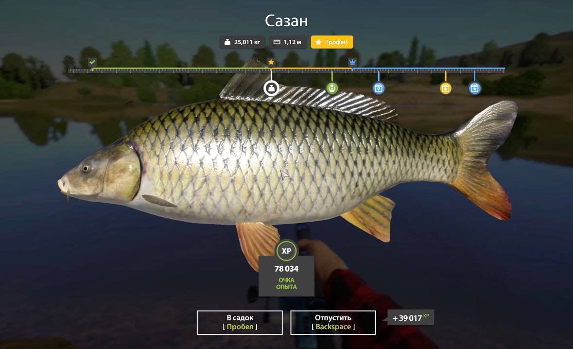 Река Ахтуба — Трофей